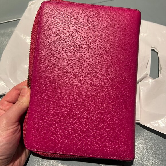 Kate Spade sweetheart hot pink leather Wellesley Planner Agenda - Picture 6 of 14
